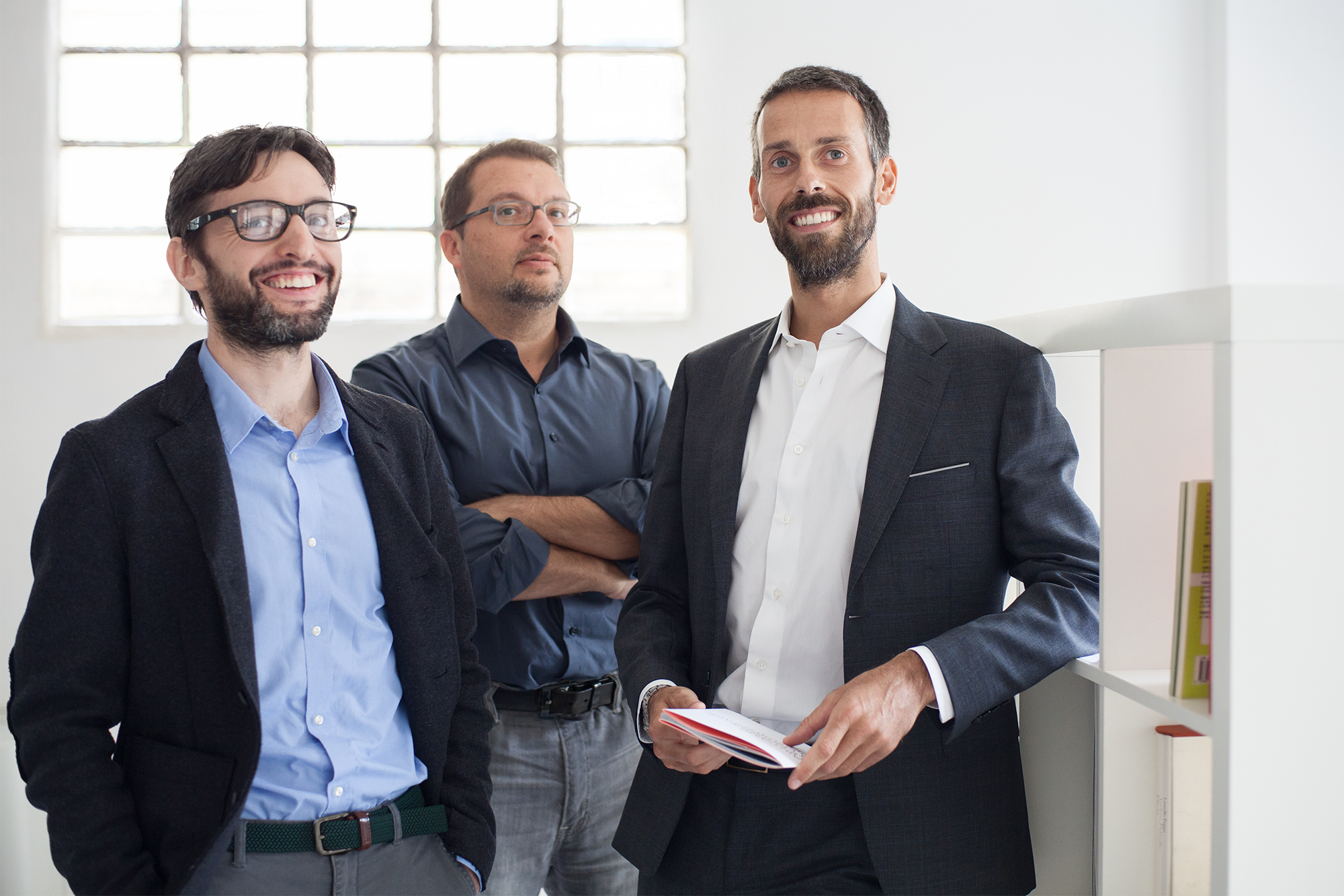 Studio Visuale, i co-founders: Daniele Balcon, Corrado Loschi, Francesco Pia